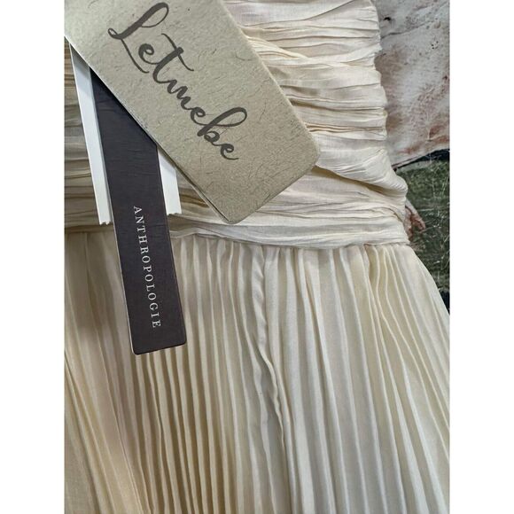 New Anthropologie Forever That Girl One-Shoulder Pleated Dress Size Small - Picture 11 of 16